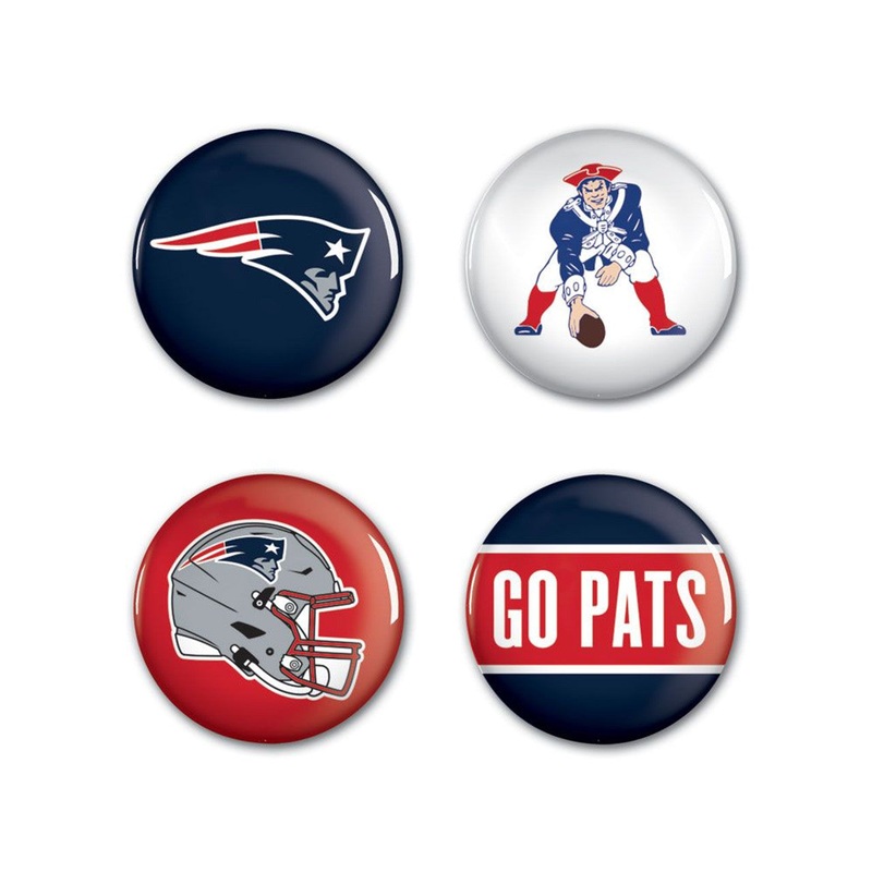 Wincraft New England 4 Pack Patriots Buttons