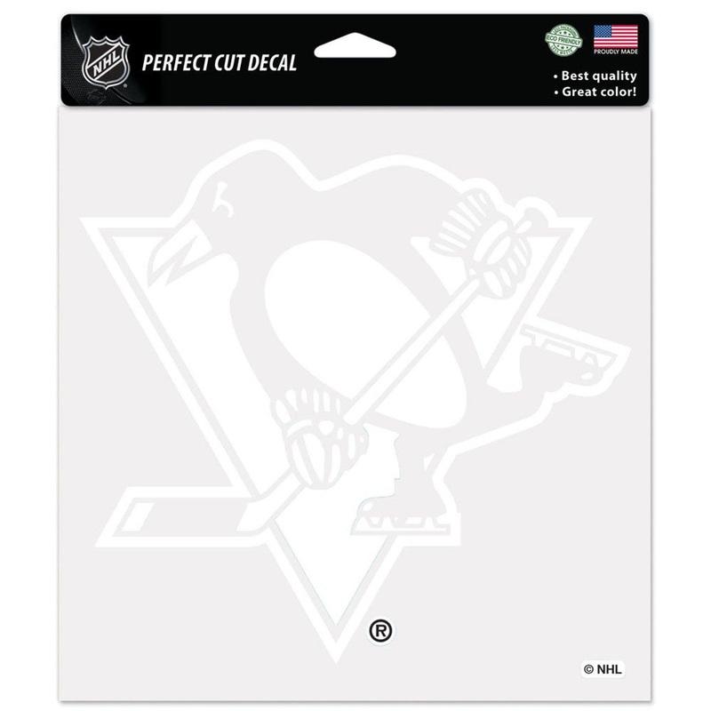 Wincraft Pittsburgh Penguins White Die Cut Decal 8×8