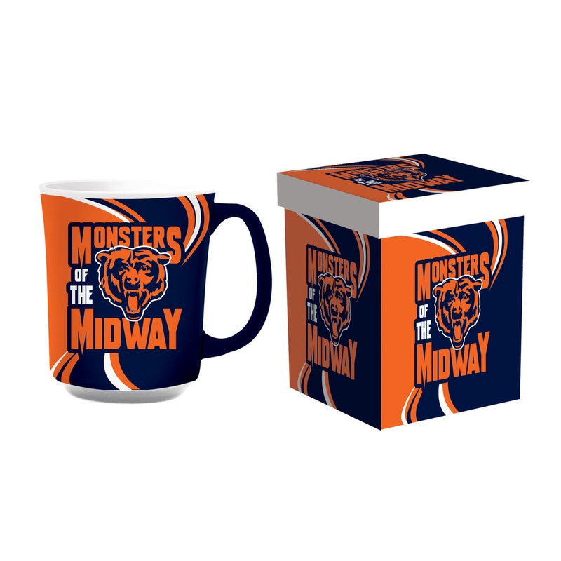 Evergreen Enterprises Chicago Bears 14oz Ceramic Coffee Mug with Matching Box