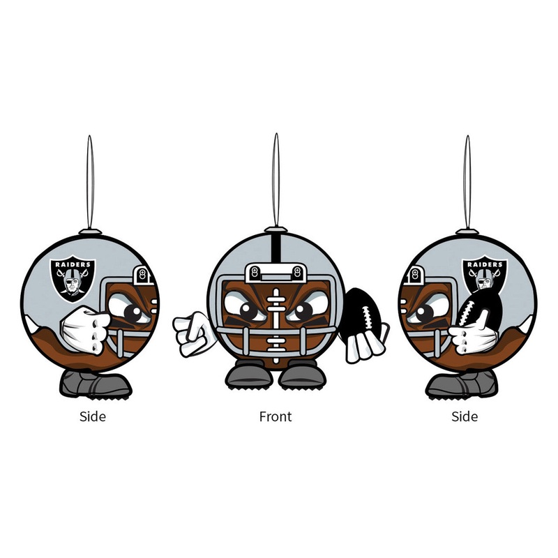 Evergreen Enterprises Las Vegas Raiders Football Head Ornament
