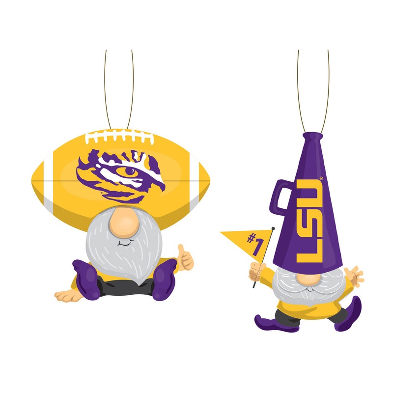 Evergreen Enterprises LSU Tigers Fan 2 Pack Gnome Ornament