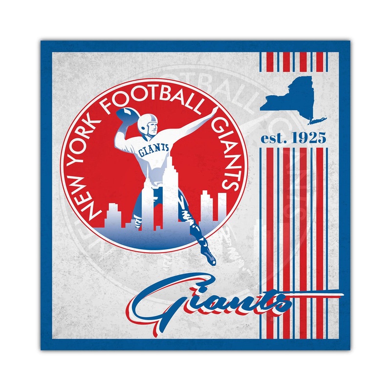 Fan Creations New York Giants Album Design Wood Sign 10×10