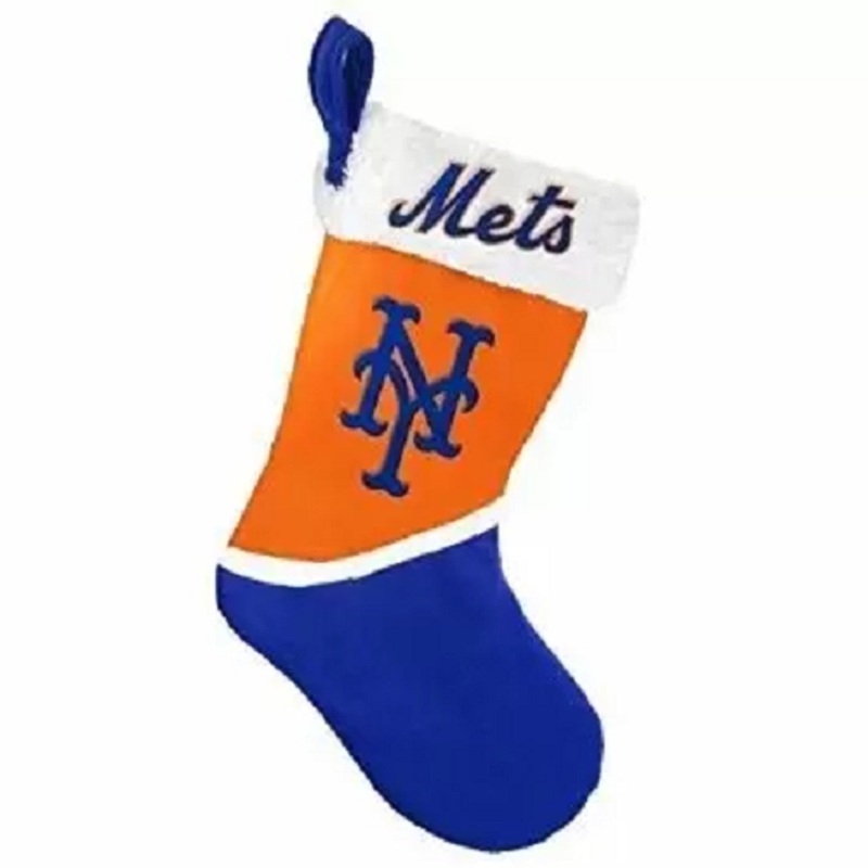 Forever Collectibles New York Mets 2018 Basic Design Holiday Stocking