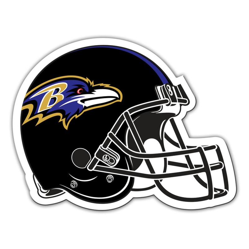 Fremont Die Baltimore Ravens 12 Inch Helmet Design Car Style Magnet