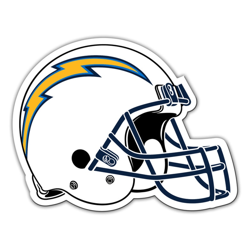 Fremont Die Los Angeles Chargers 12 Inch Helmet Design Car Style Magnet