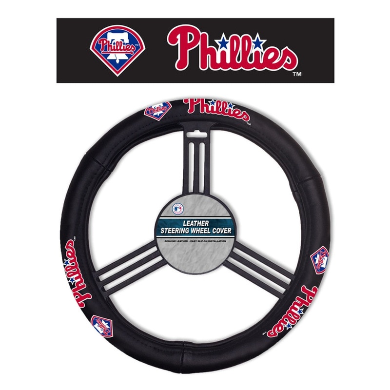 Fremont Die Philadelphia Phillies Leather Steering Wheel Cover