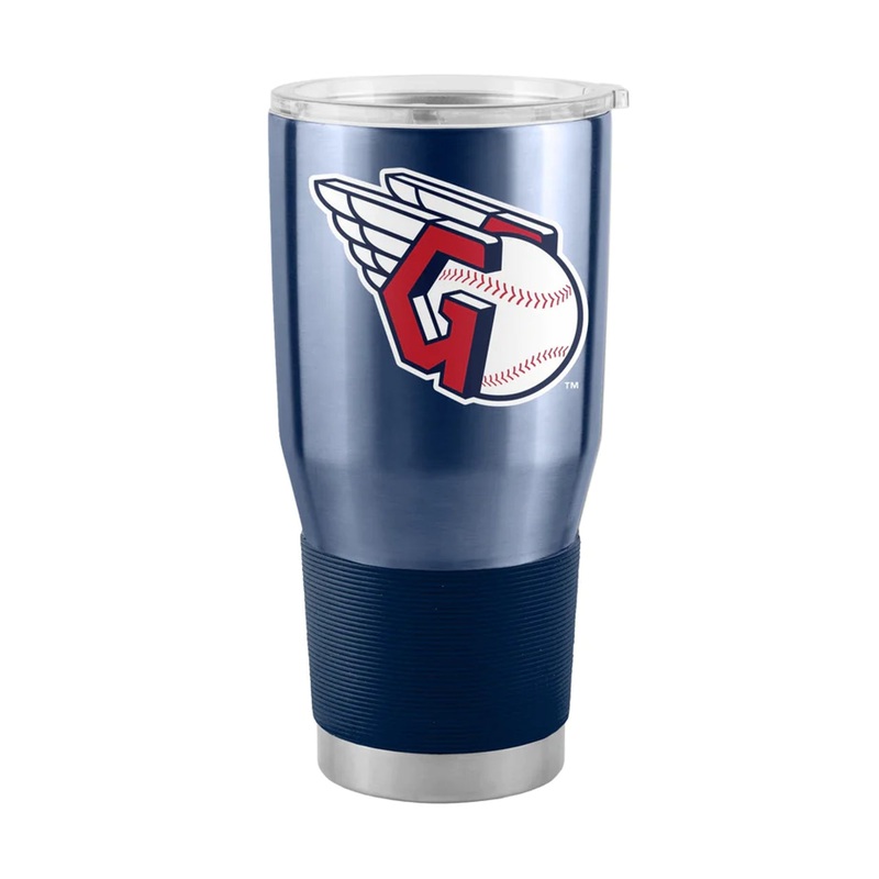 Logo Brands Cleveland Guardians 30oz Stainless Steel Travel Tumbler