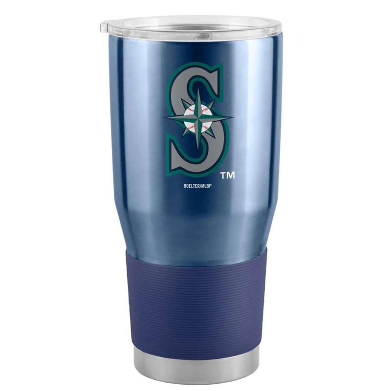 Logo Brands Seattle Mariners 30oz Stainless Steel Travel Tumbler