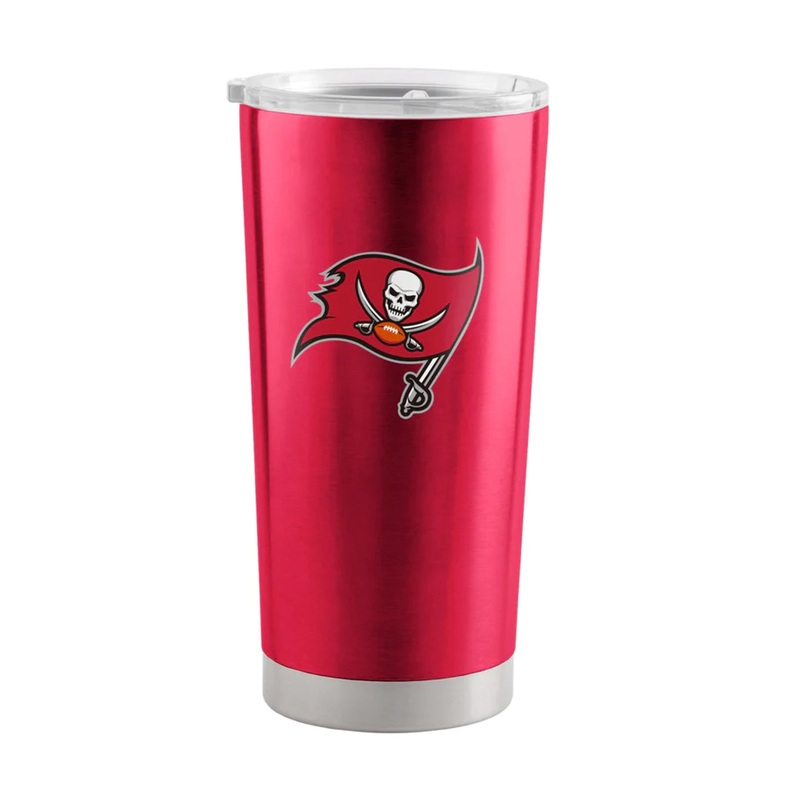 Logo Brands Tampa Bay Buccaneers 20oz Stainless Steel Travel Tumbler