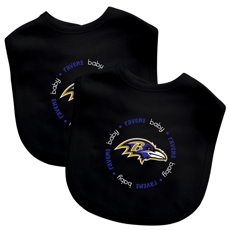 Masterpieces Puzzle Company Baltimore Ravens 2 Pack Baby Bib