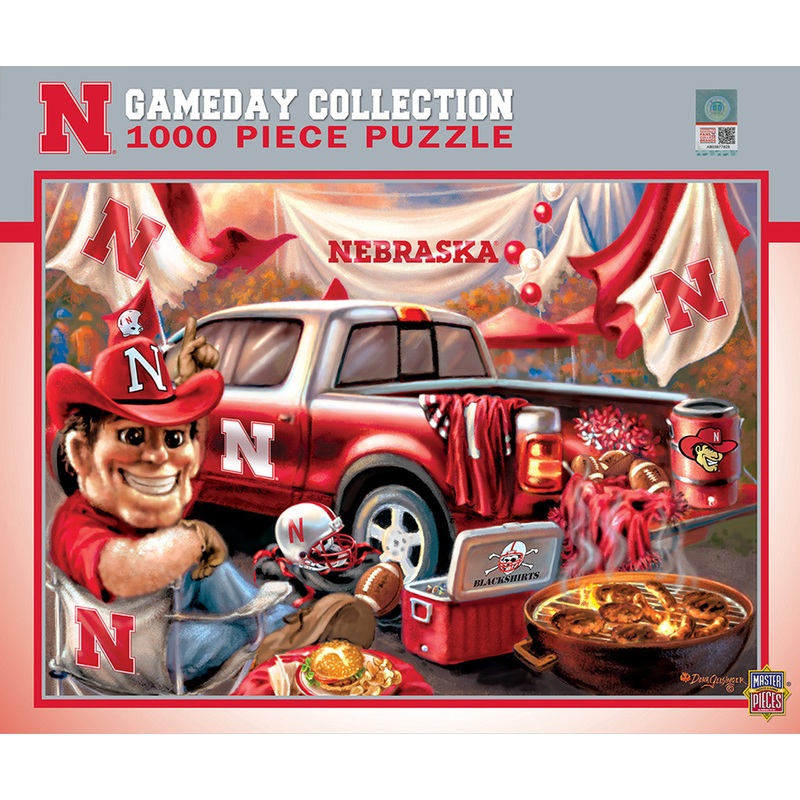 Masterpieces Puzzle Company Nebraska Cornhuskers Gameday Design 1000 Piece Puzzle