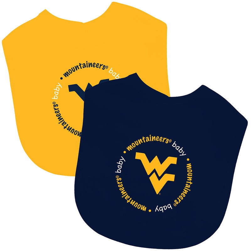 Masterpieces Puzzle Company West Virginia Mountaineers 2 Pack Baby Bib