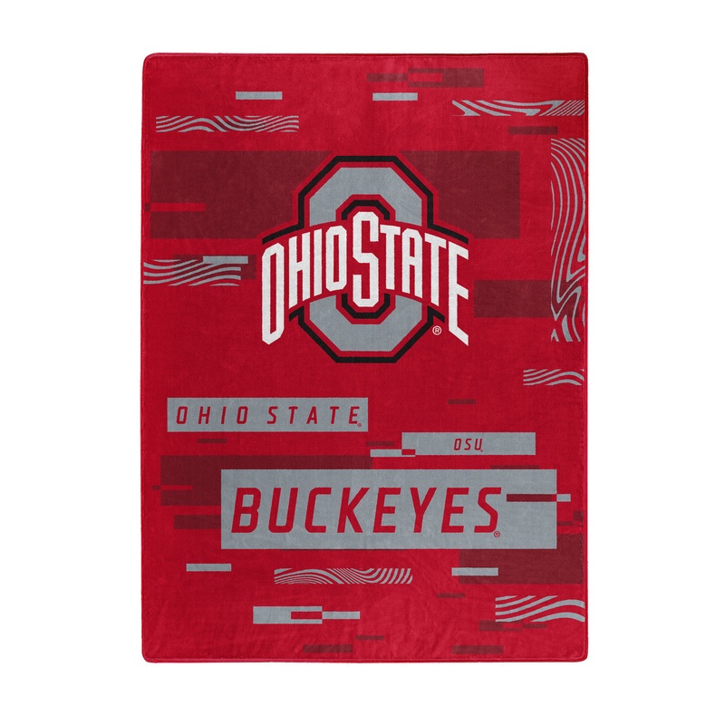 Northwest Company Ohio State Buckeyes Raschel Digitize Design Blanket 60×80