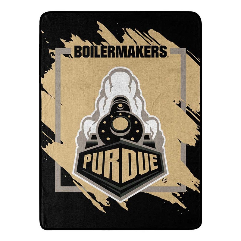 Northwest Company Purdue Boilermakers Micro Raschel Dimensional Design Blanket 46×60