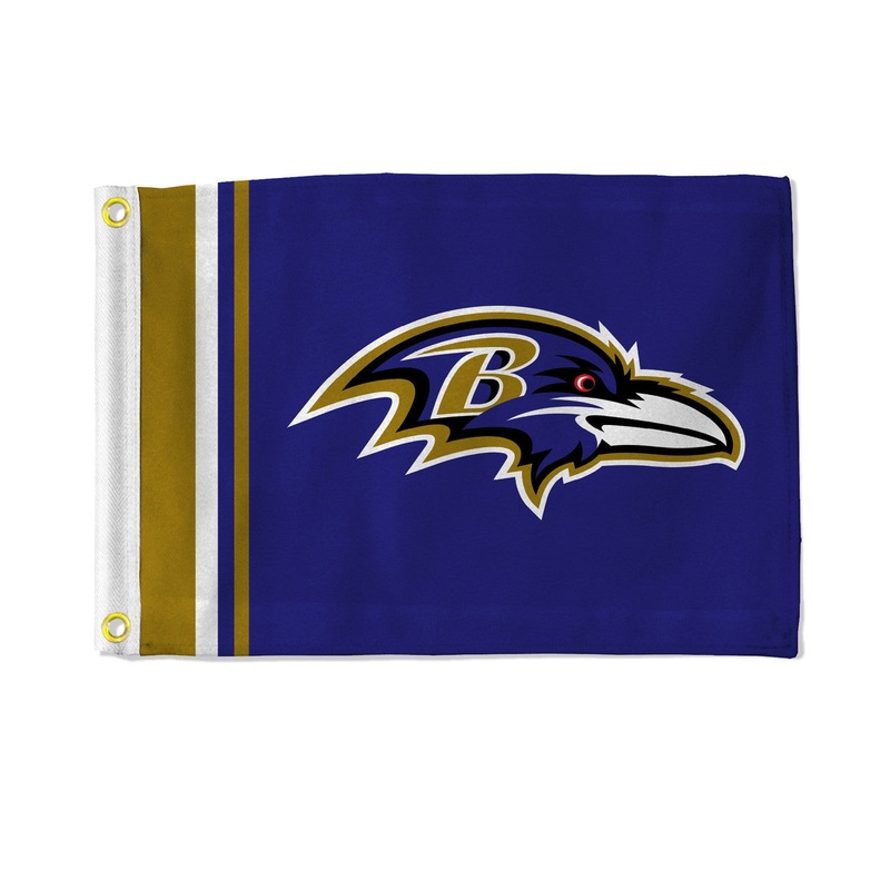 Rico Industries Baltimore Ravens Striped Utility Flag 12×17