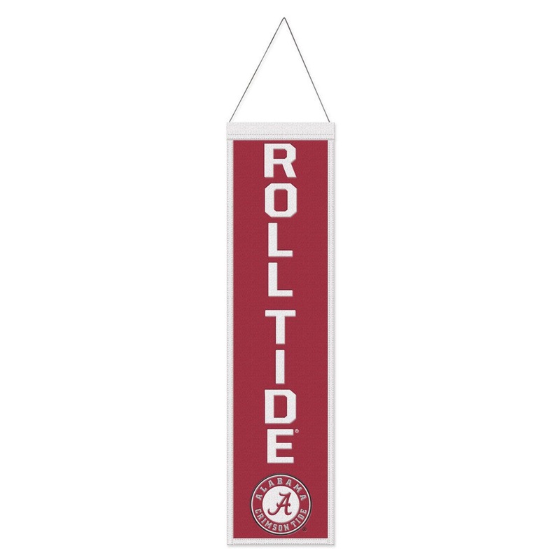 Wincraft Alabama Crimson Tide Heritage Slogan Design Wool Banner 8×32 – Special Order