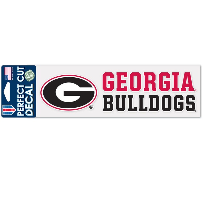 Wincraft Georgia Bulldogs Wordmark Color Perfect Cut Decal 3×10