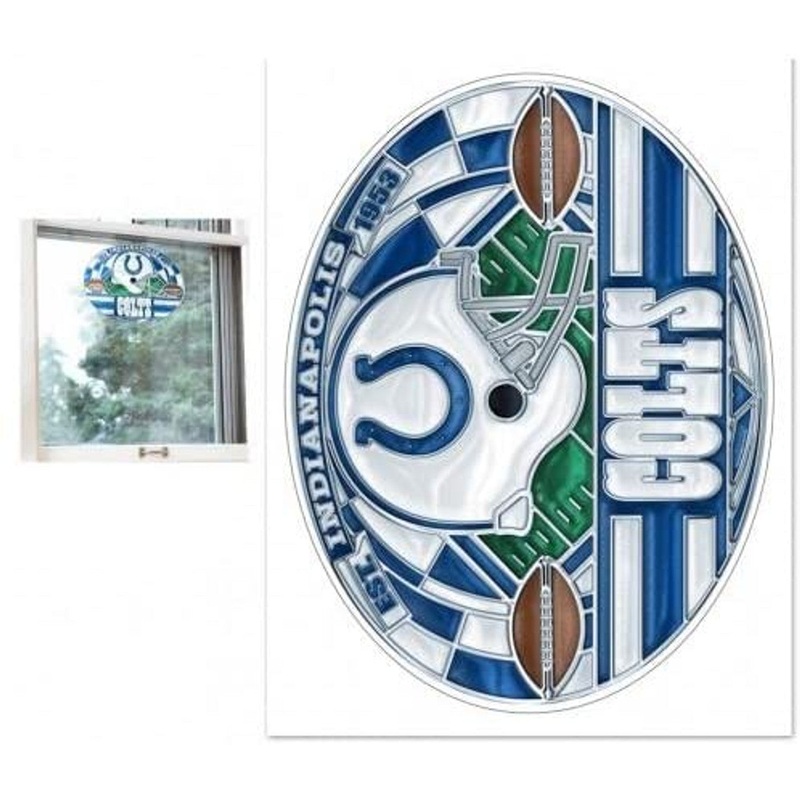 Wincraft Indianapolis Colts Multi Use stained Glass Style Decal 11×17