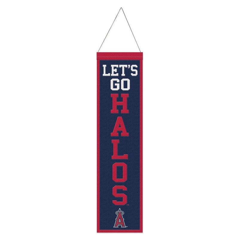 Wincraft Los Angeles Angels Heritage Slogan Design Wool Banner 8×32 – Special Order