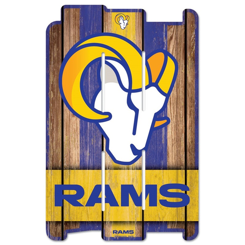 Wincraft Los Angeles Rams Fence Style Wood Sign 11×17