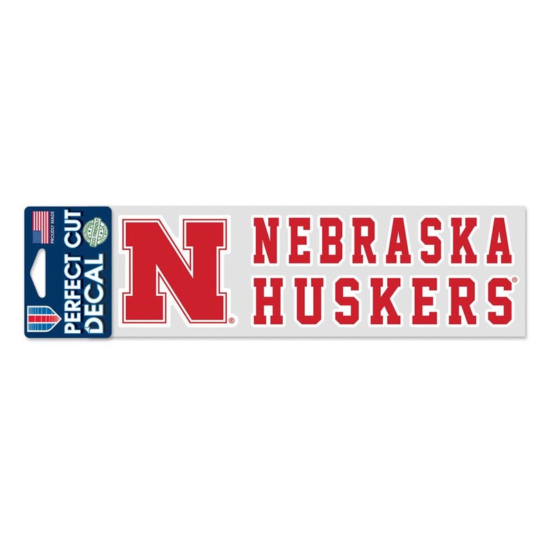 Wincraft Nebraska Cornhuskers Color Perfect Cut Decal 3×10