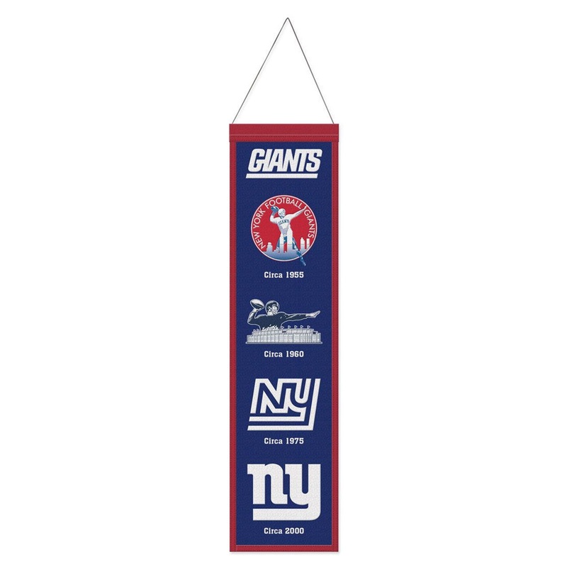 Wincraft New York Giants Heritage Evolution Design Wool Banner 8×32