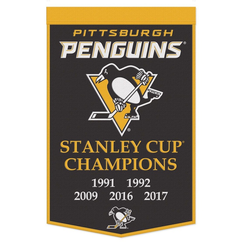 Wincraft Pittsburgh Penguins Dynasty Champ Design Wool Banner 24×38