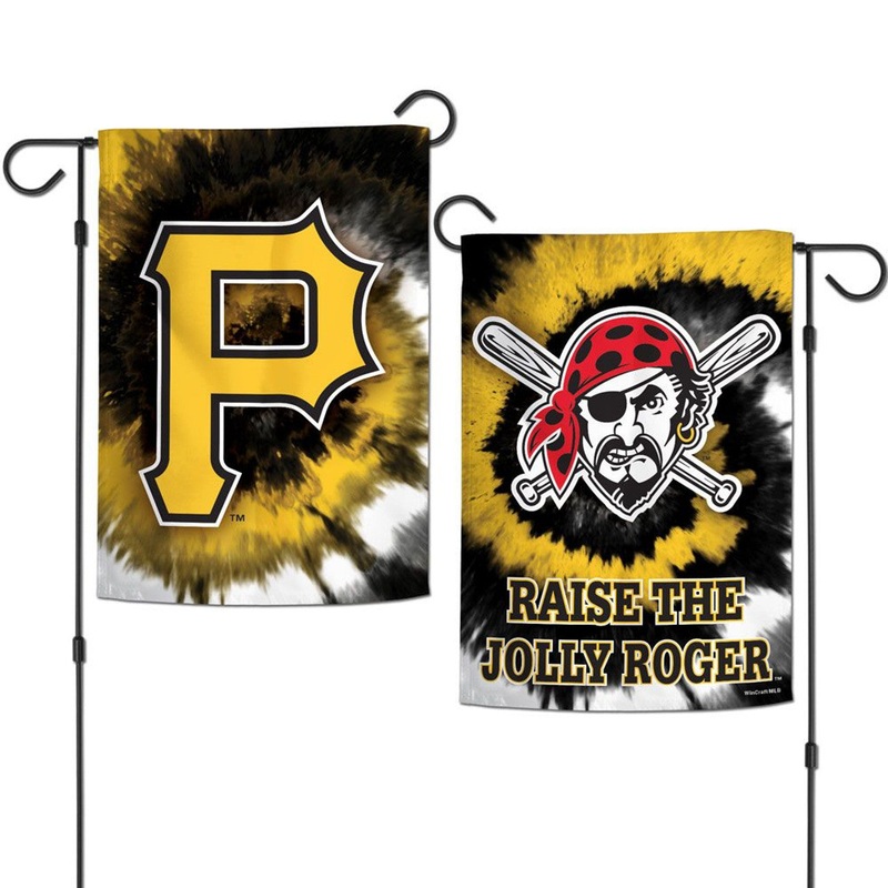 Wincraft Pittsburgh Pirates 2 Sided Tie Dye Garden Style Flag 12×18 – Special Order