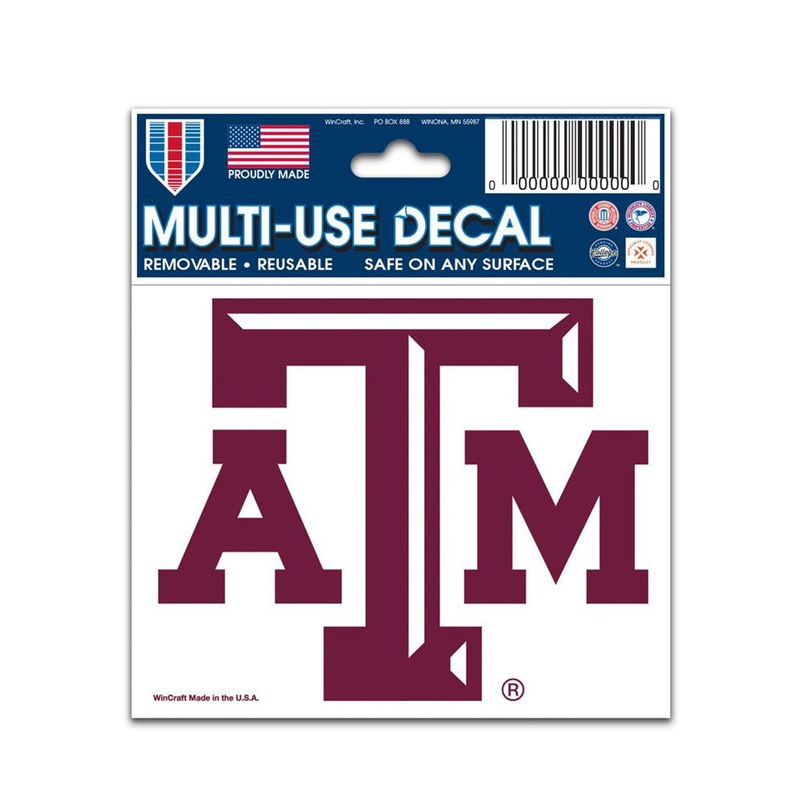 Wincraft Texas A&M Aggies Multi Use Decal 3×4
