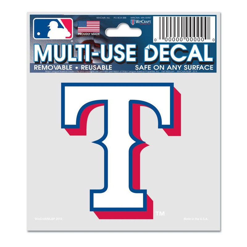 Wincraft Texas Rangers Multi Use Decal 3×4