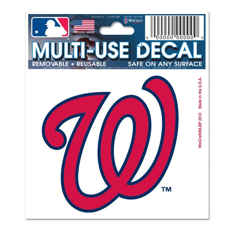 Wincraft Washington Nationals Multi Use Decal 3×4