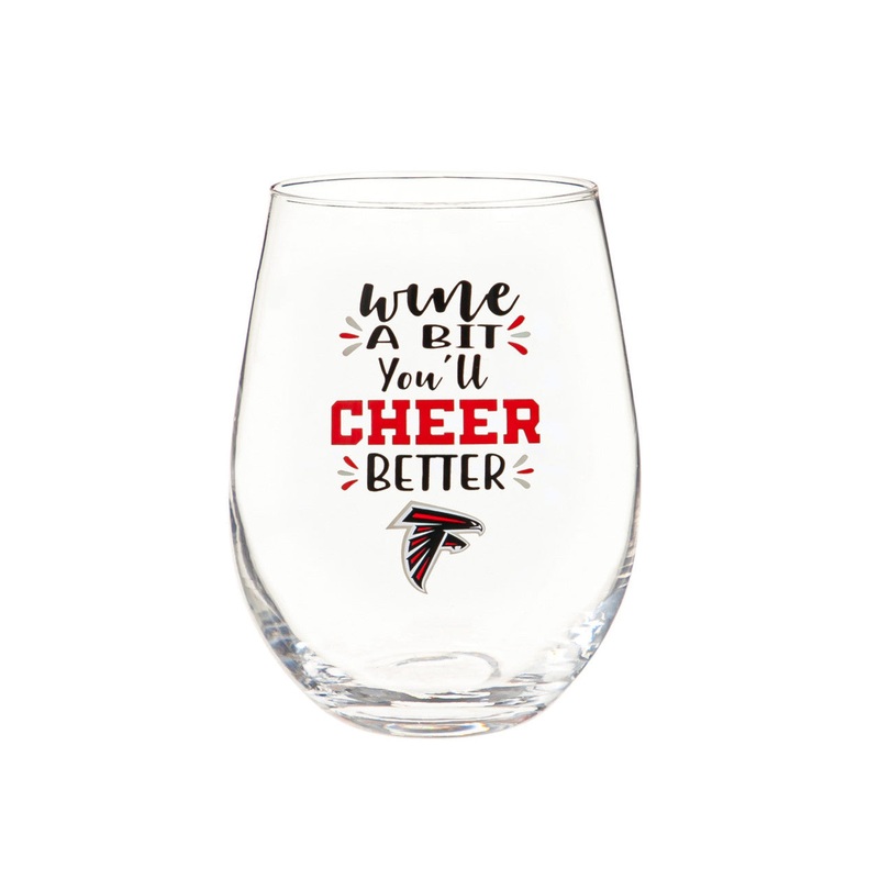 Evergreen Enterprises Atlanta Falcons 17oz Stemless Wine Glass