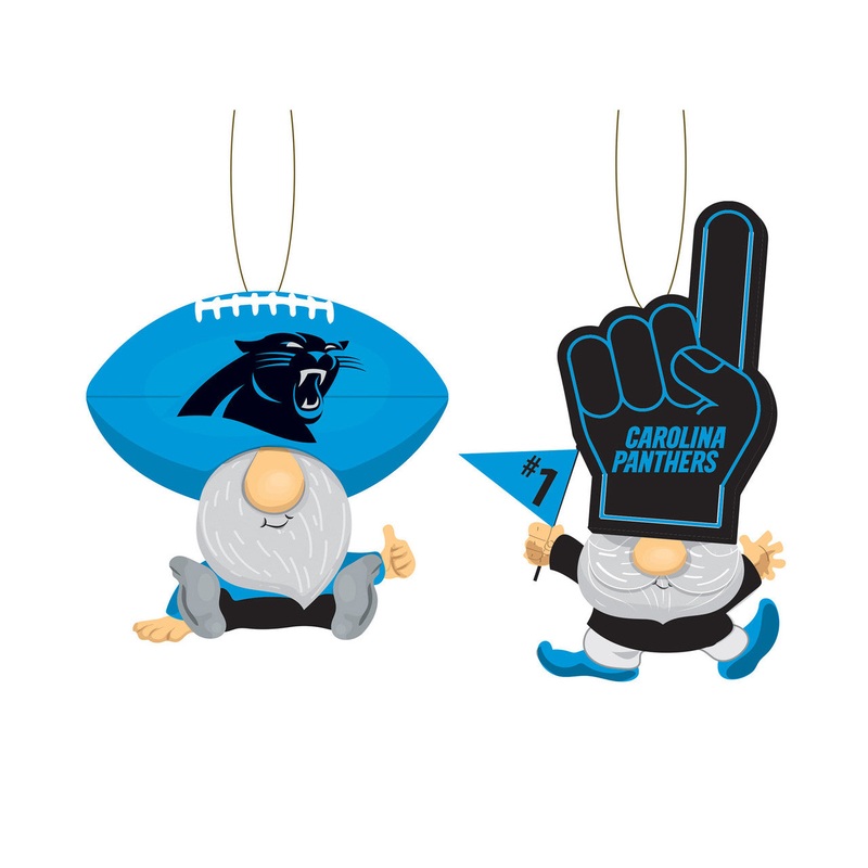 Evergreen Enterprises Carolina Panthers Fan 2 Pack Gnome Ornament