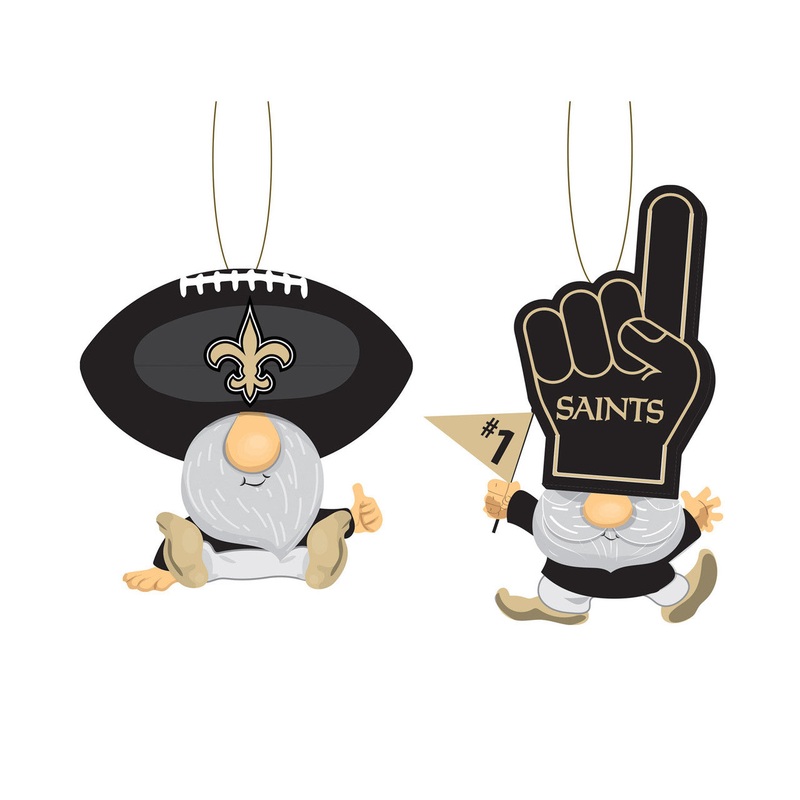 Evergreen Enterprises New Orleans Saints Fan 2 Pack Gnome Ornament