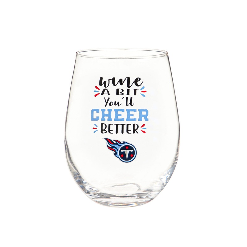 Evergreen Enterprises Tennessee Titans 17oz Stemless Wine Glass