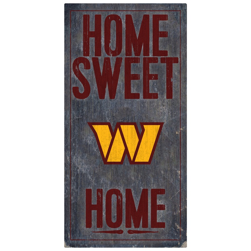 Fan Creations Washington Commanders Home Sweet Home Design Wood Sign 6×12