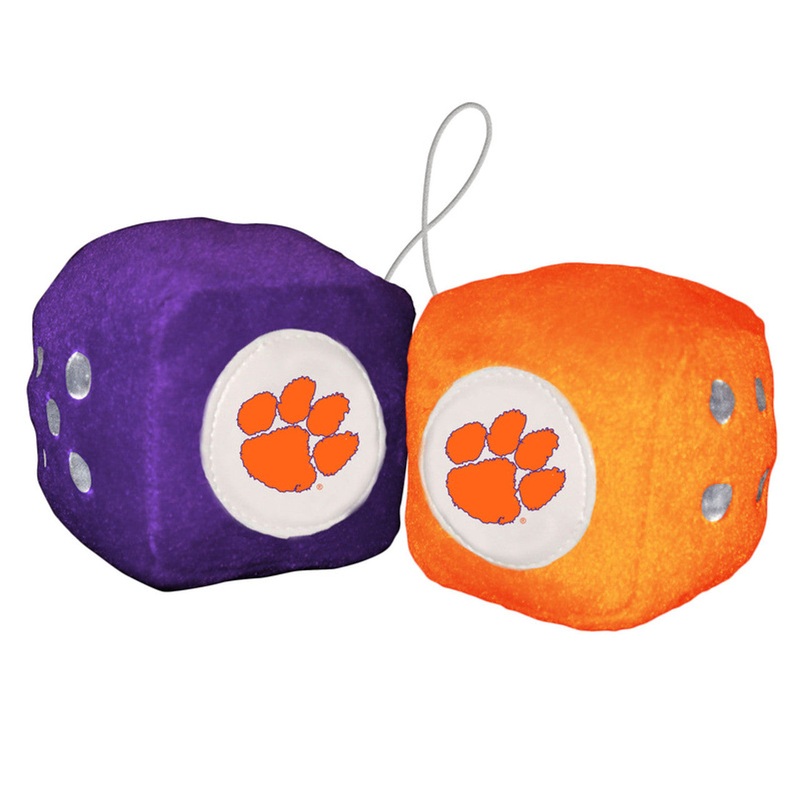 Fremont Die Clemson Tigers Fuzzy Dice