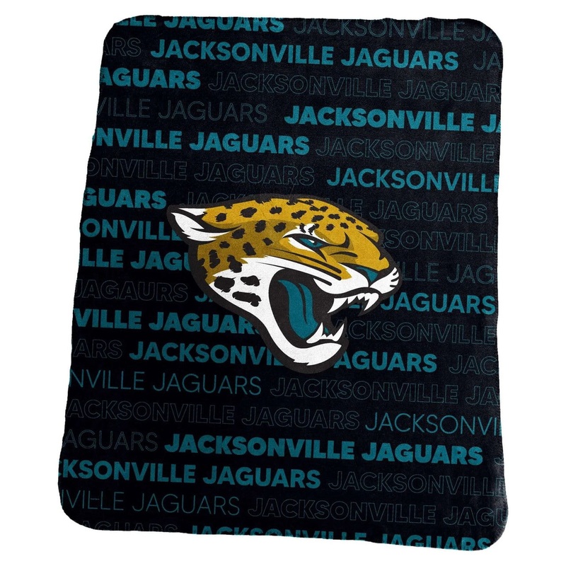 Logo Brands Jacksonville Jaguars Classic Fleece Blanket 50×60