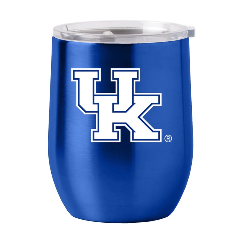Logo Brands Kentucky Wildcats 16oz Stainless Steel Curved Travel Tumbler