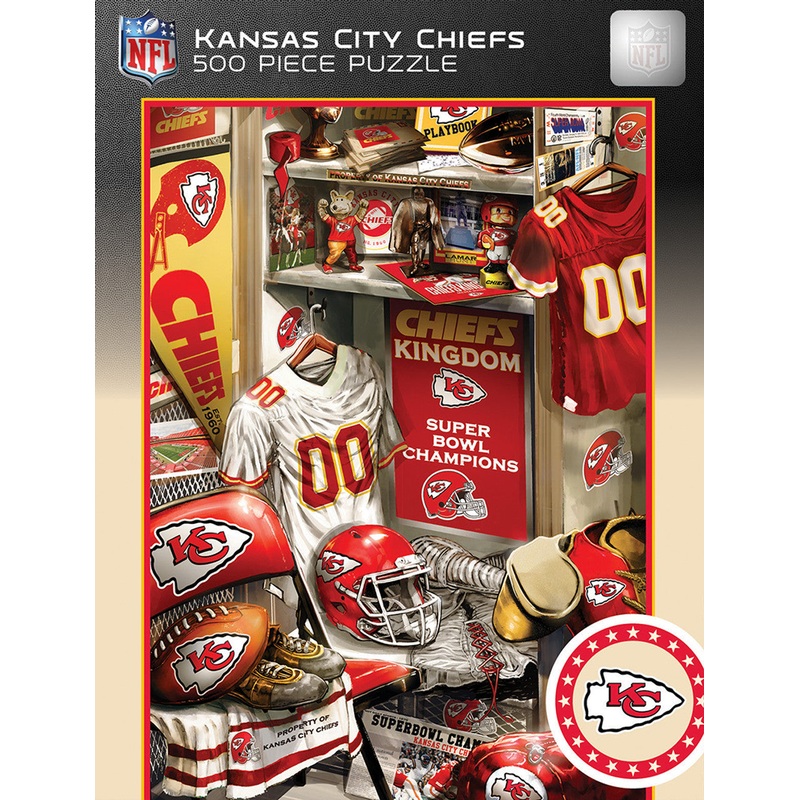 Masterpieces Puzzle Company Kansas City Chiefs Locker Room 500 Piece Puzzle