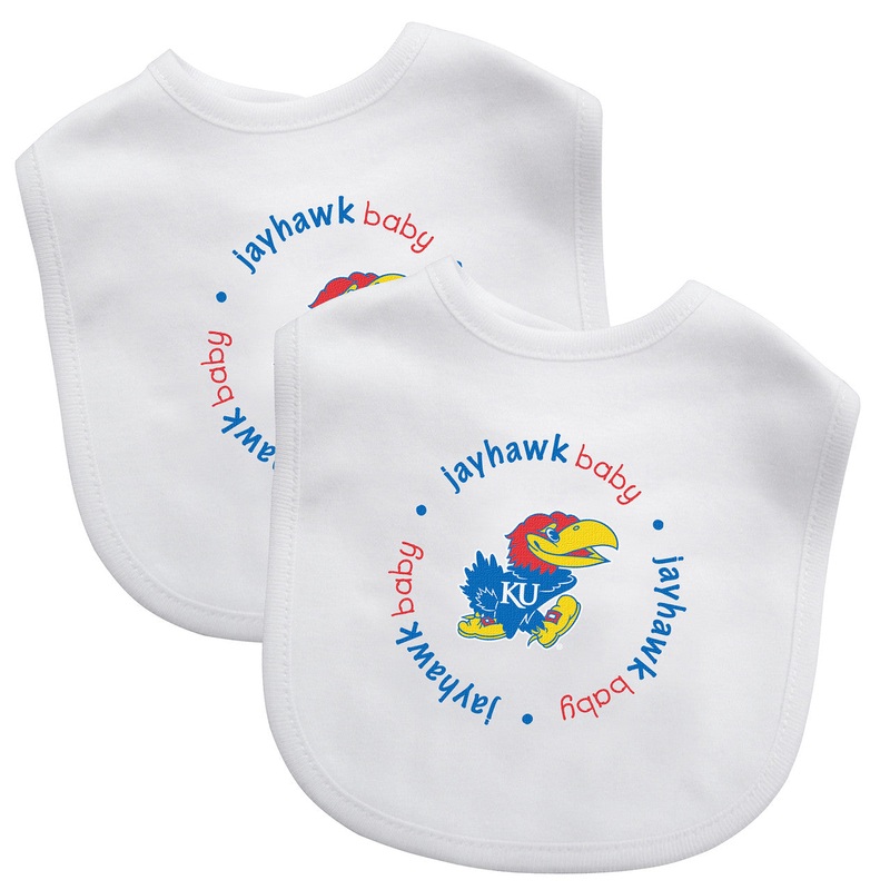 Masterpieces Puzzle Company Kansas Jayhawks 2 Pack Baby Bib