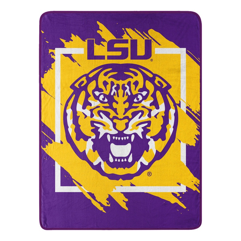 Northwest Company LSU Tigers Micro Raschel Dimensional Design Blanket 46×60