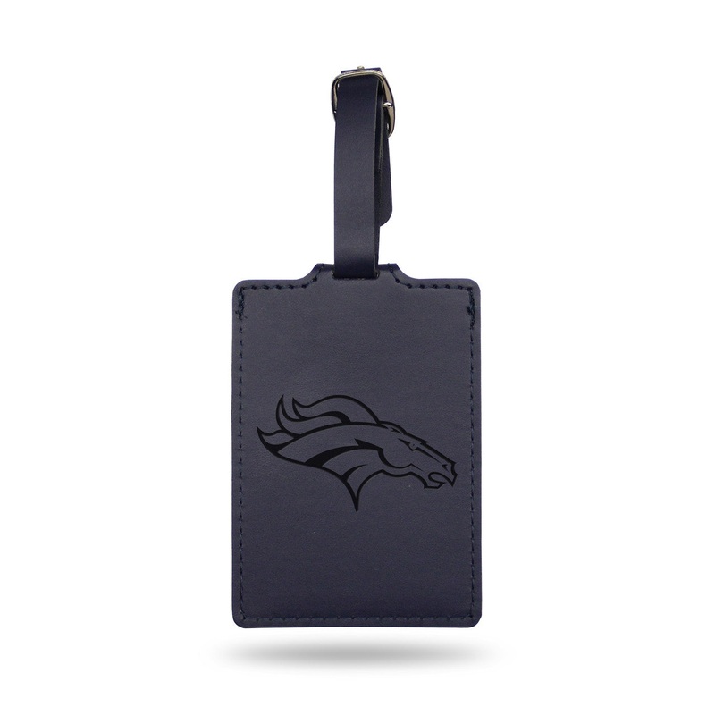 Rico Industries Denver Broncos Laser Engraved Luggage Tag