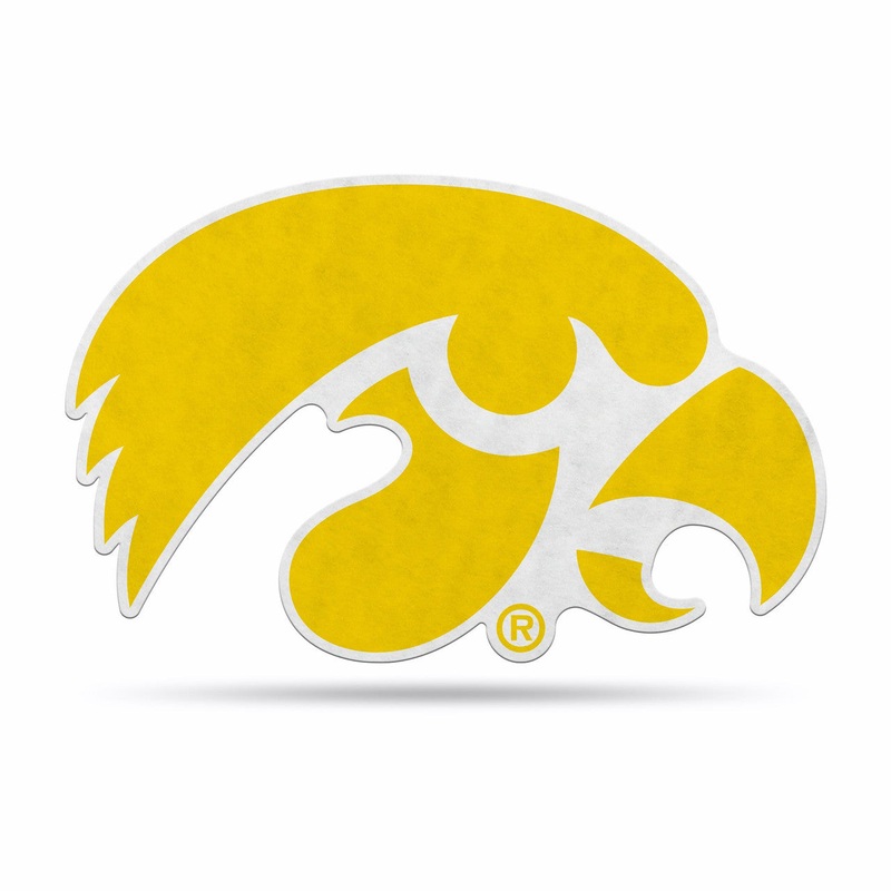 Rico Industries Iowa Hawkeyes Pennant Shape Cut Logo Design