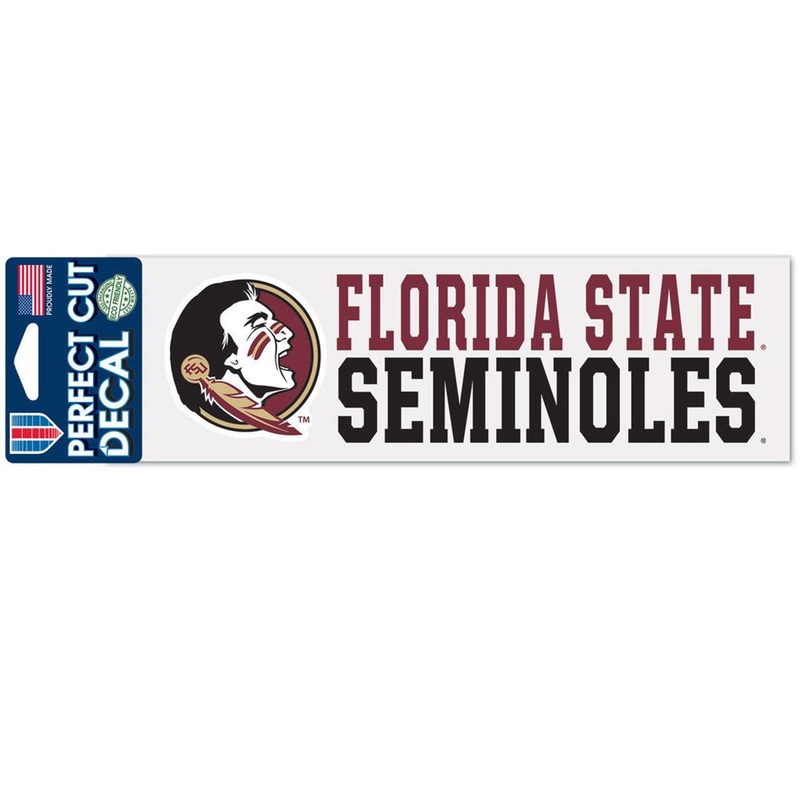 Wincraft Florida State Seminoles Wordmark Color Perfect Cut Decal 3×10
