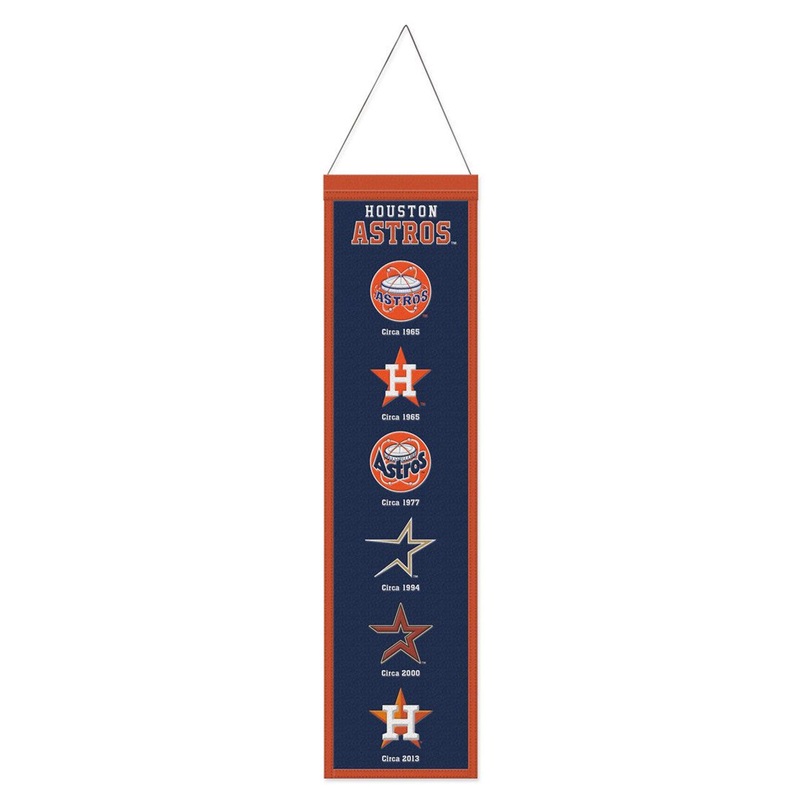 Wincraft Houston Astros Heritage Evolution Design Wool Banner 8×32