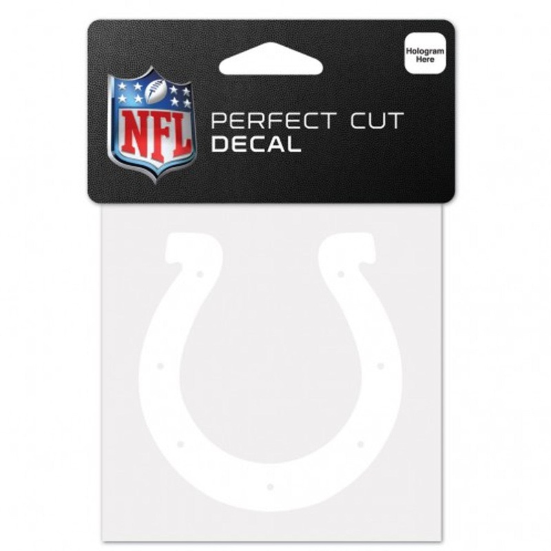 Wincraft Indianapolis Colts White Perfect Cut Decal 4×4