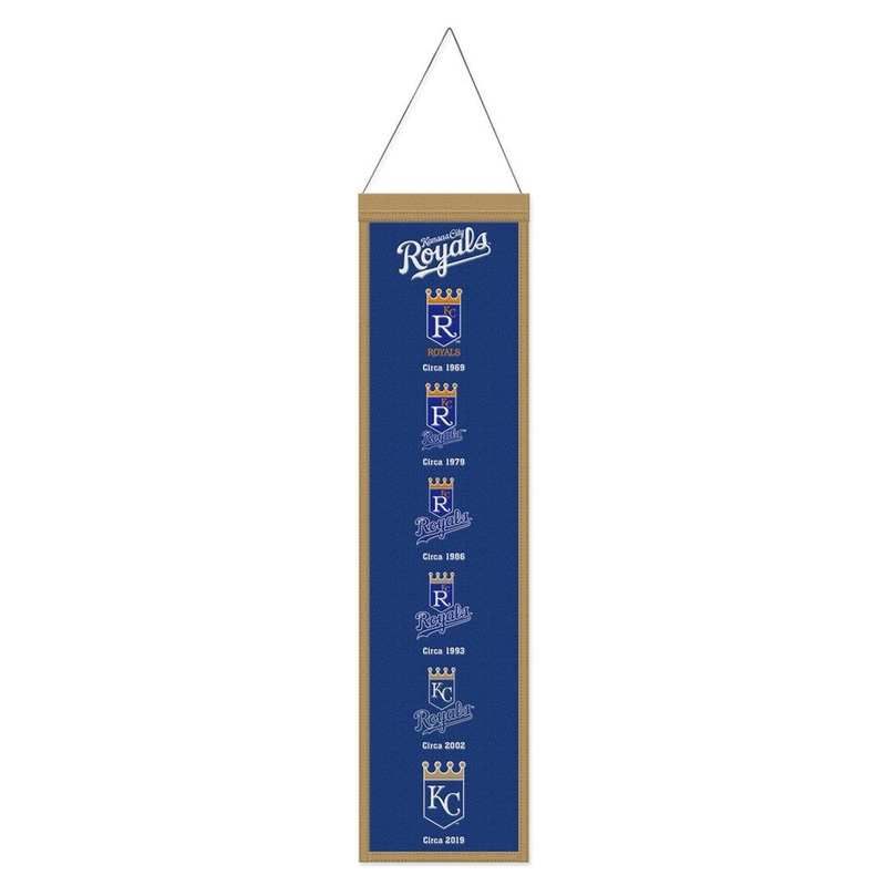 Wincraft Kansas City Royals Heritage Evolution Design Wool Banner 8×32
