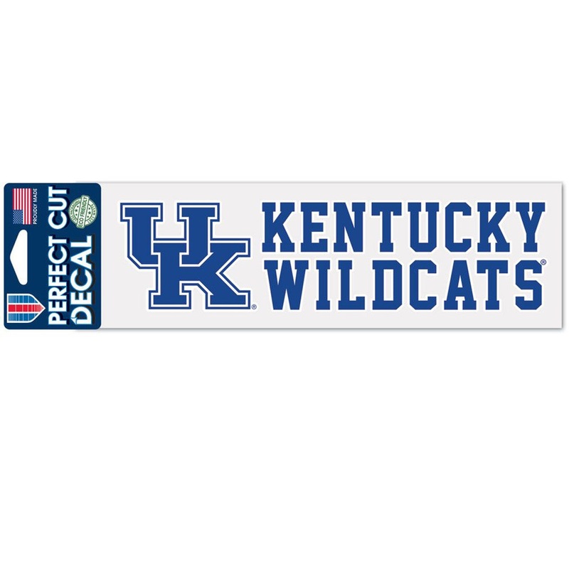 Wincraft Kentucky Wildcats Wordmark Color Perfect Cut Decal 3×10