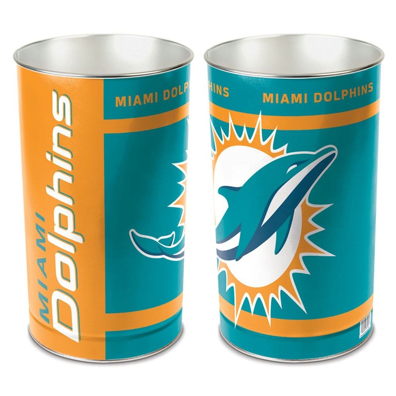 Wincraft Miami Dolphins 15 Inch Wastebasket